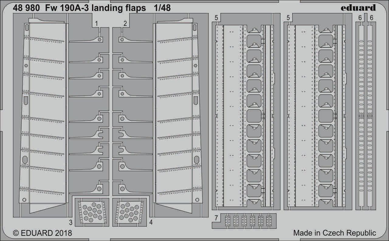 Eduard 48980 1:48 Fw-190A-3 landing flaps