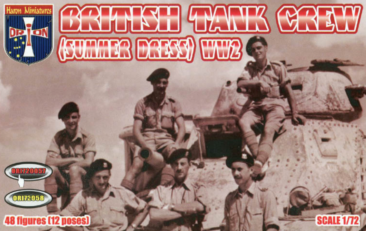 Orion Figures 72057 1:72 British Tank Crew in Summer Dress (WWII)