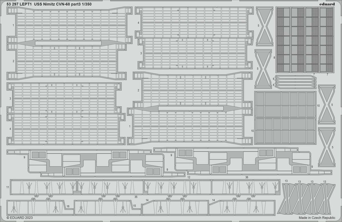 Eduard 53297 1:350 USS Nimitz CVN-68 part 3