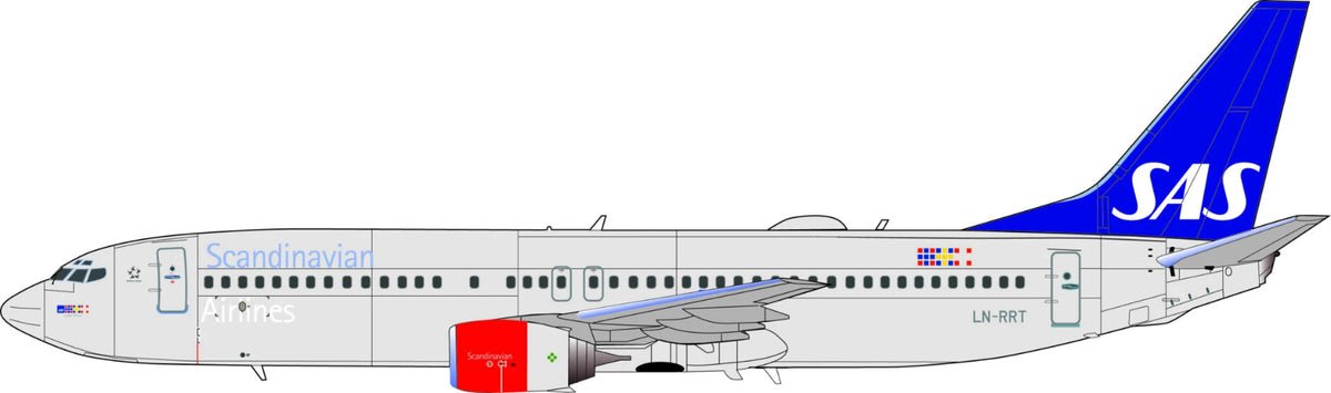 Lima November LN200-18 1:200 SAS Boeing 737-600/737-700/737-800