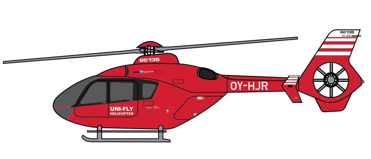 Lima November LN32-004 1:32 Uni-Fly Eurocopter EC135 OY-HJR