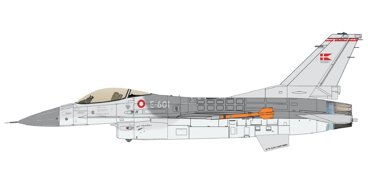 Lima November LN32-D05 1:32 RDAF/Royal Danish Air Force General-Dynamics F-16 in the 2002-2021 scheme