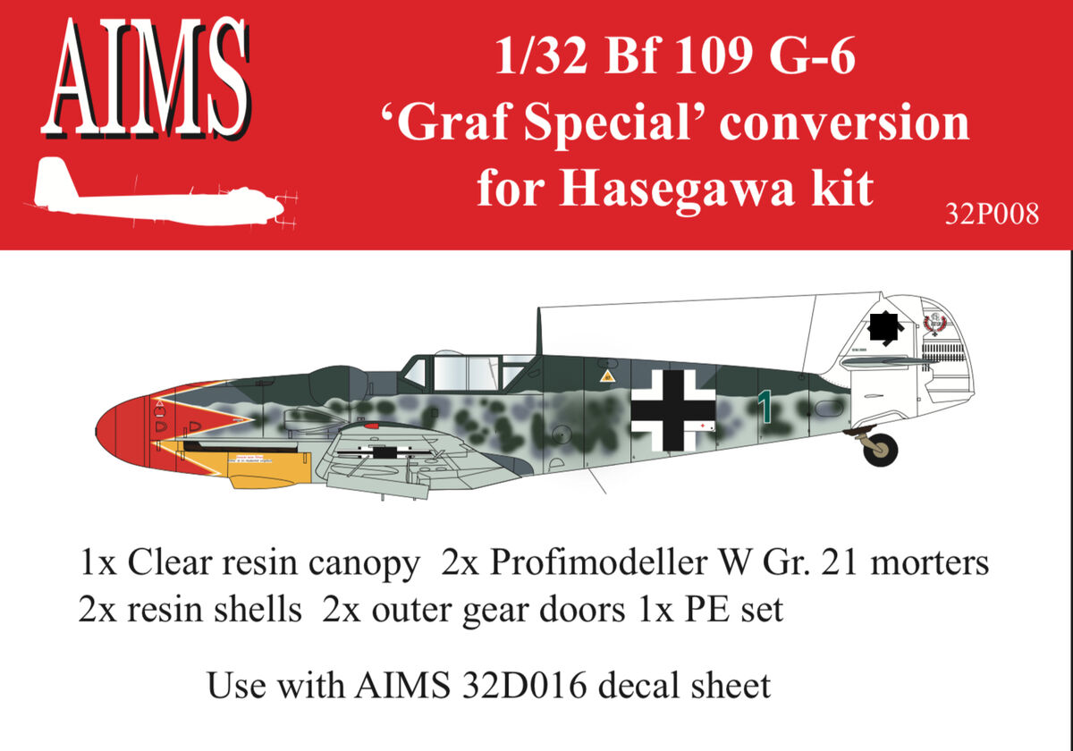 Aims 32P008 1:32 Messerschmitt Bf-109G-6 'Graf Special'
