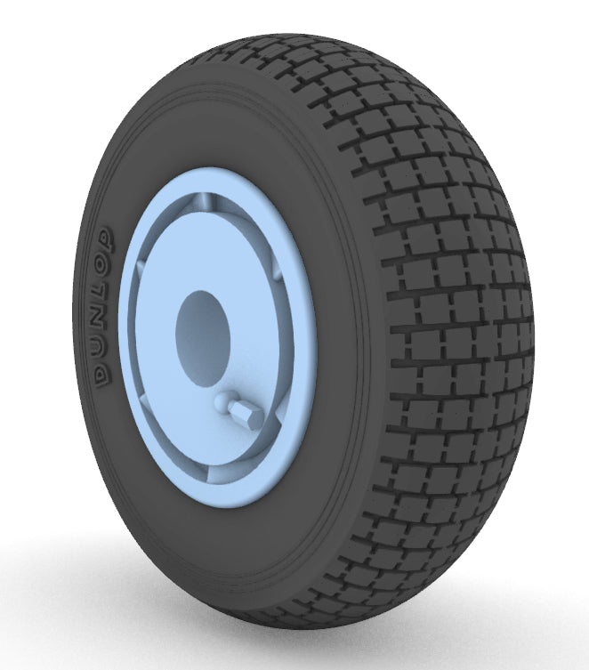Aims 32P049 1:32 de Havilland DH-100 Vampire Mk.3/Mk.5 'Block Tread' wheel set