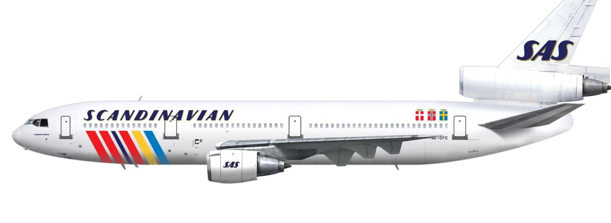Lima November LN200-41 1:200 SAS Douglas DC-10 rainbow cs