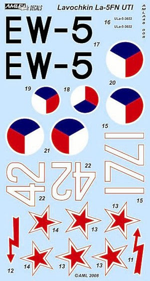 AML A48008 1:48 Lavochkin La-5FN UTI (Decals, resin, etched)