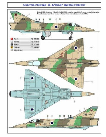 AML A48020 1:48 Dassault-Mirage IIICR/Moshel (PUR set + PE parts + Decal sheet)
