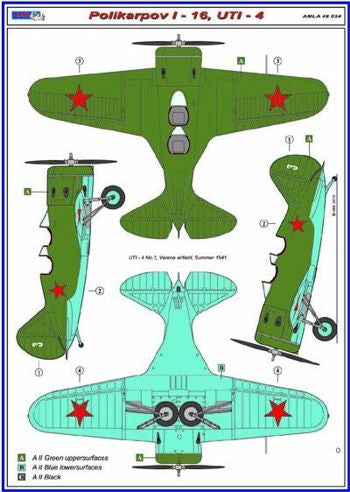 AML A48024 1:48 Polikarpov I-16 UTI-4 conversion set