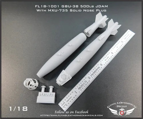 Flying Leathernecks FL18-1001 1:18 GBU-38 500lb JDAM with MXU-735 AV-8B Harrier