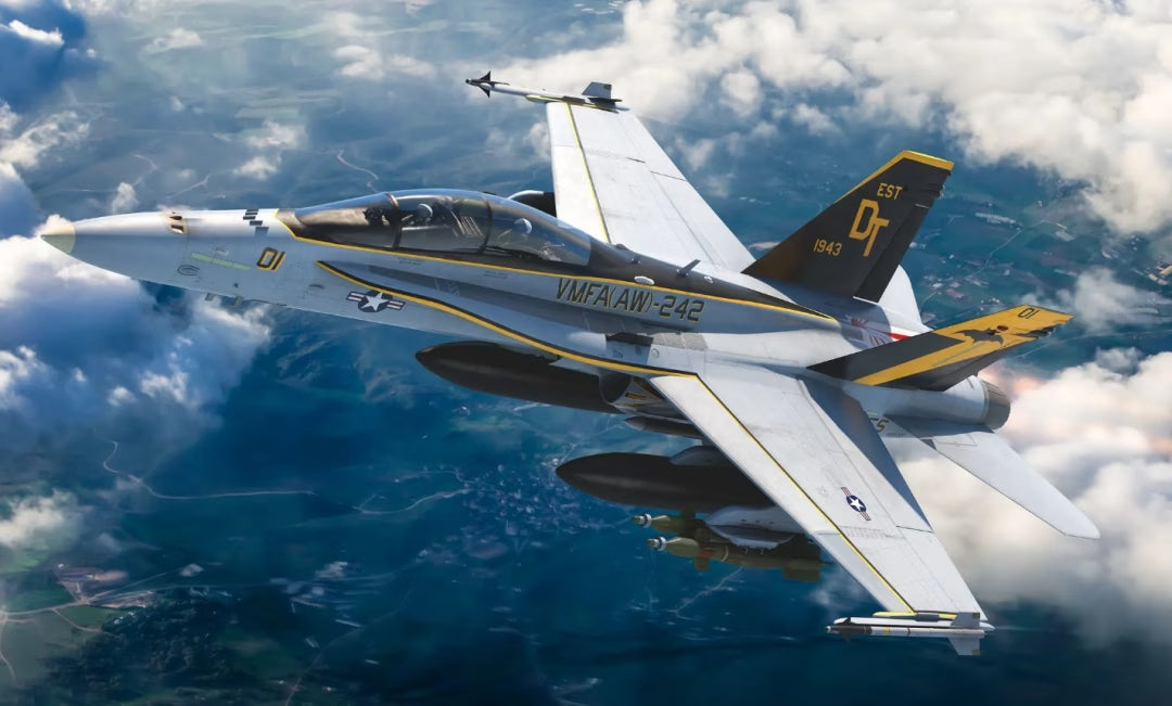 Kinetic Model Kits 48121 1:48 McDonnell-Douglas F/A-18D Hornet USMC