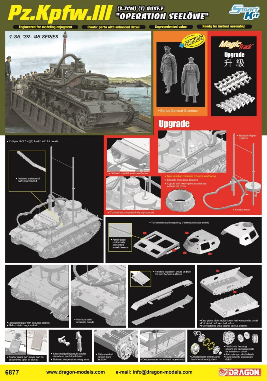 Dragon 6877 1:35 Pz.Kpfw.III Ausf.F (3,7CM)(T) OPERATION SEELOWE