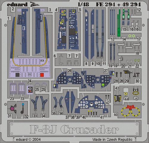 Eduard FE294 1:48 Vought F-8J Crusader