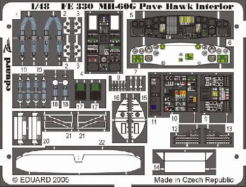 Eduard FE330 1:48 Sikorsky MH-60G Pave Hawk interior
