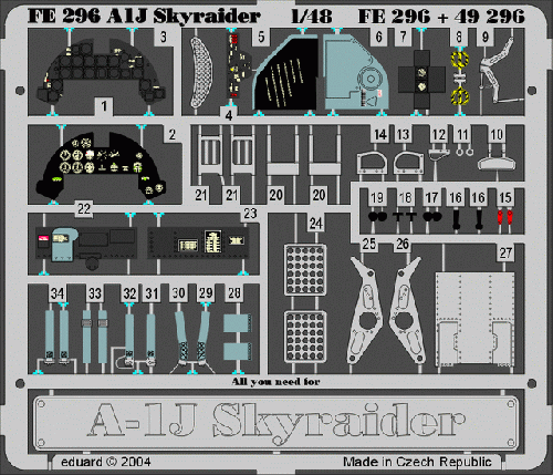 Eduard FE296 1:48 Douglas A-1J Skyraider