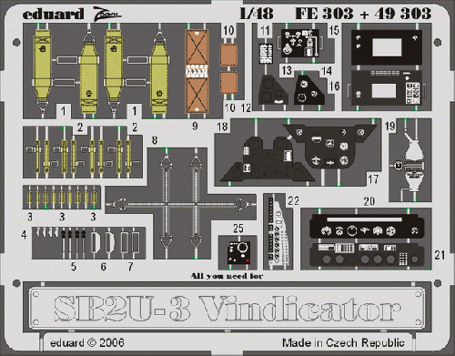 Eduard FE303 1:48 Vought SB2U-3 Vindicator