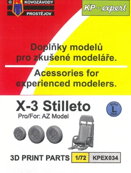 Kovozavody Prostejov EX7234 1:72 Douglas X-3 Stilleto seat