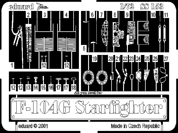 Eduard SS153 1:72 Lockheed F-104G Starfighter
