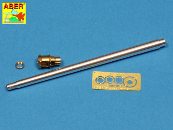 Aber 35L137 1:35 U.S. 76 mm M1A2 Barrel with Muzzle Brake for Sherman M4 & M18 Hellcat