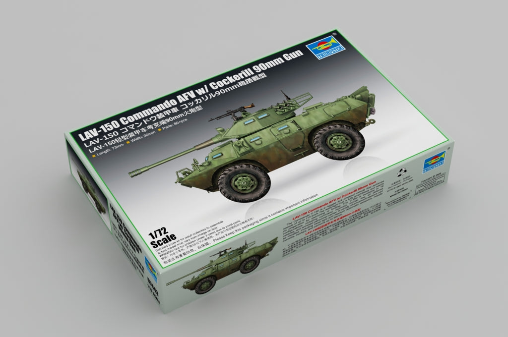 Trumpeter 07443 1:72 US Army LAV-150 Commando AFV with Cockerill 90mm Gun