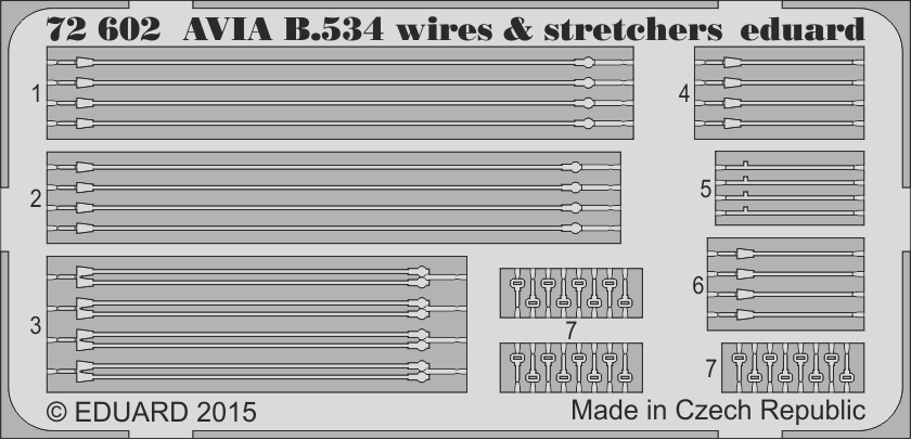 Eduard 72602 1:72 Avia B-534 wires & stretchers