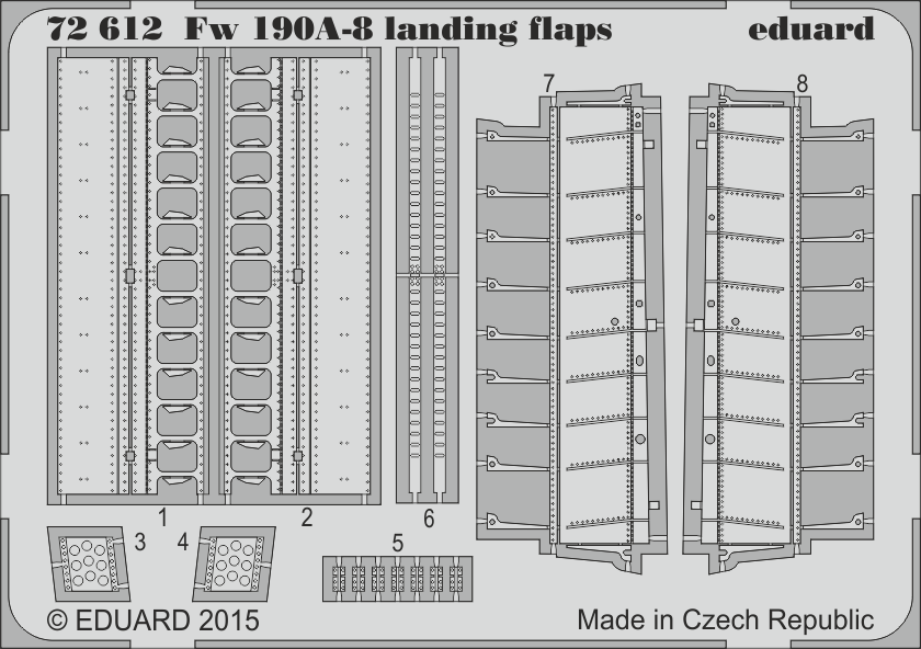 Eduard 72612 1:72 Focke-Wulf Fw-190A-8 landing flaps