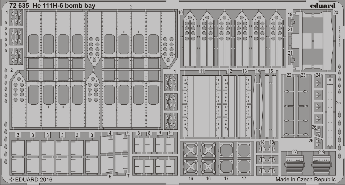 Eduard 72635 1:72 Heinkel He-111H-6 bomb bay