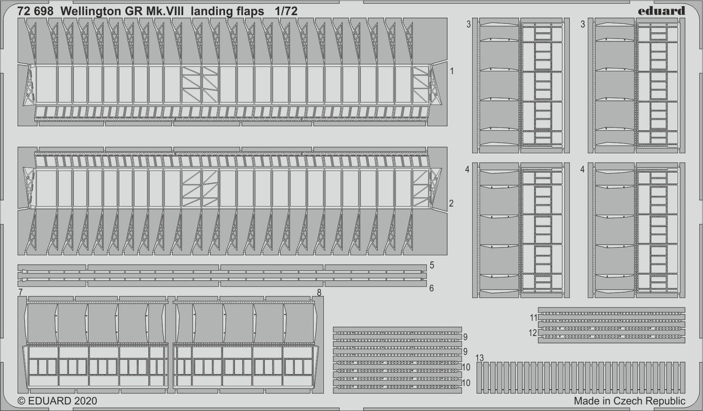 Eduard 72698 1:72 Vickers Wellington GR Mk.VIII landing flaps