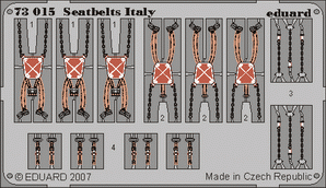 Eduard 73015 1:72 seatbelts Italy WWII