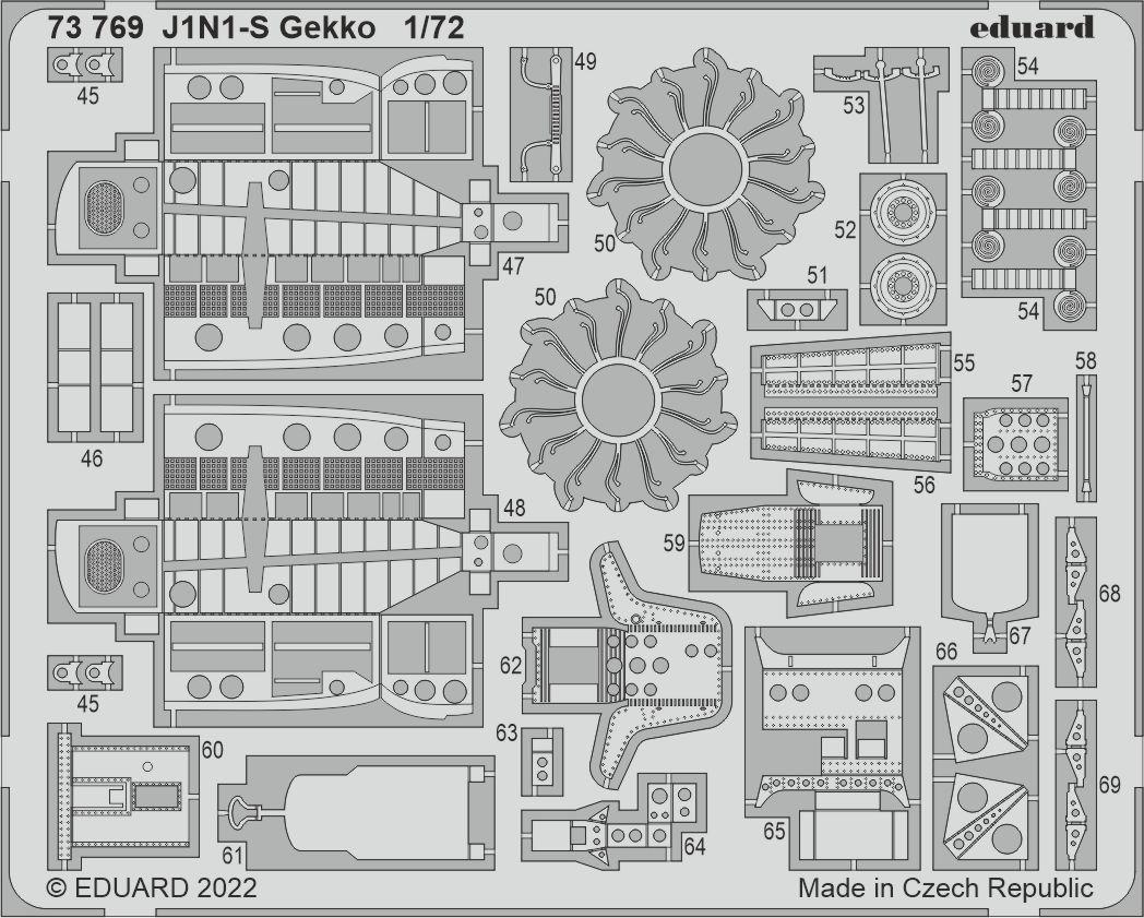 Eduard 73769 1:72 Nakajima J1N1-S Gekko