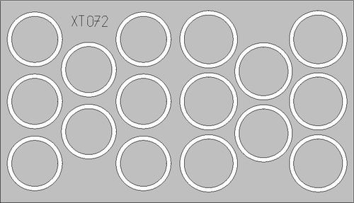 Eduard XT072 1:35 Pz.Kpfw.V Panther Ausf.G wheel paint masks