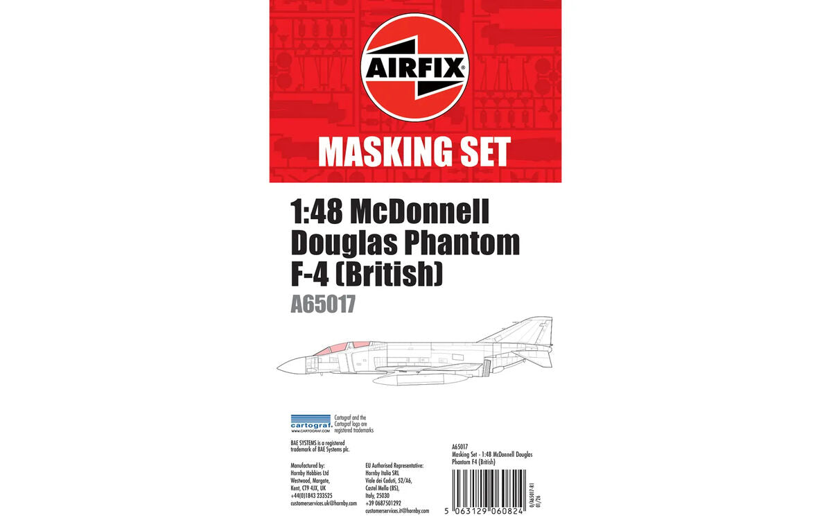 Airfix A65017 1:72 Masking Set - McDonnell-Douglas Phantom FG.1