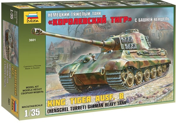 Zvezda 3601 1:35 Pz.Kpfw.VI King Tiger Sd.Kfz.182 Ausf.B with Henschel Turret