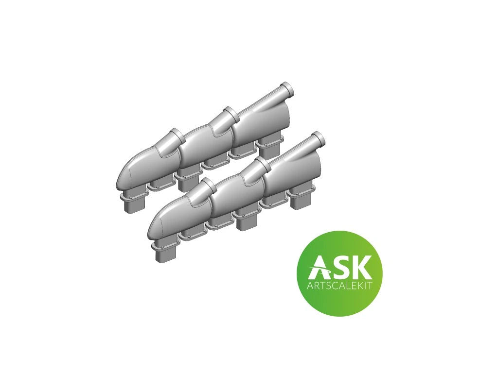 Art Scale 200-A72034 1:72 Supermarine Spitfire Mk.Vb Exhausts round type