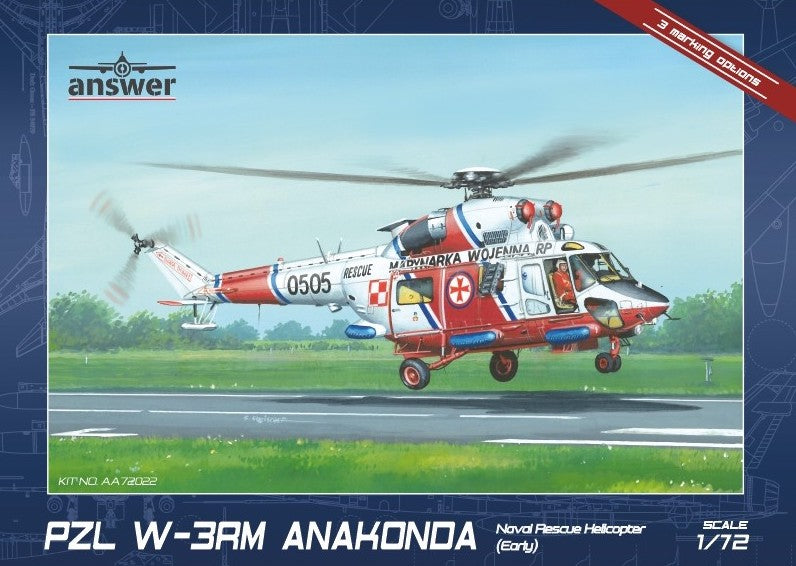 Answer AA72022 1:72 PZL W-3RM Anakonda Naval Resue Helicopter