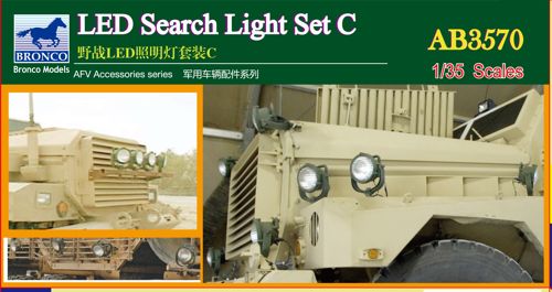 Bronco Models AB3570 1:35 LED Search Light Set C
