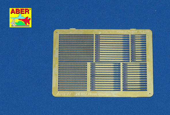 Aber 24017 1:24 Hose Clamps for All Cars (2 types)