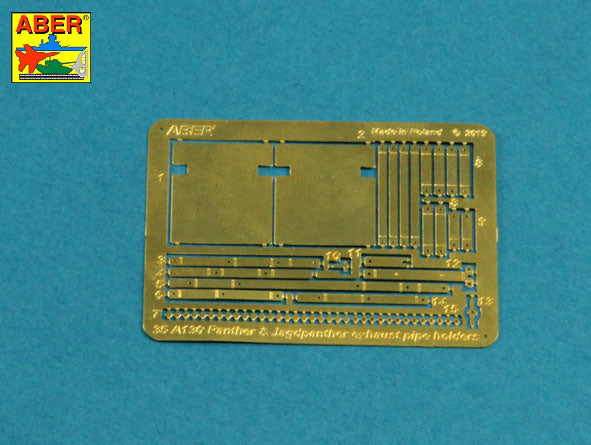Aber 35A130 1:35 Exhaust Holders for Pz.Kpfw.V Panther Ausf.D/A/G Early & Jagdpanther Ausf.G1 & Ausf.G2 Early