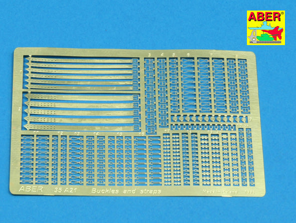 Aber 35A021 1:35 Assorted Belt Buckles and Straps