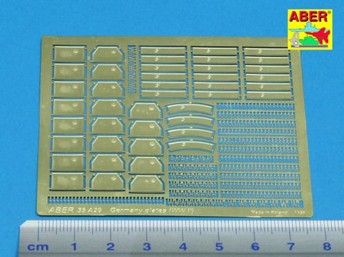 Aber 35A029 1:35 German WWII Number Plates