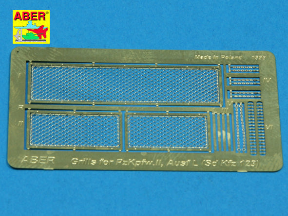 Aber 35G09 1:35 Grilles for Pz.Kpfw.II 'Luchs' German Sd.Kfz.123