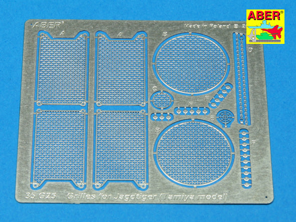 Aber 35G25 1:35 Grilles for JagdTiger Sd.Kfz.186