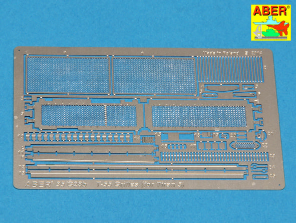 Aber 35G28 1:35 Grilles for Soviet Tank T-55 & Israeli Tiran 5