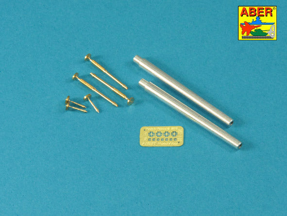 Aber 35L235 1:35 Barrels for British WWI Tank Mk.I Male WWI British Tank 6 pdr gun x 2 & 8mm Hotchkiss m.1909 x 3