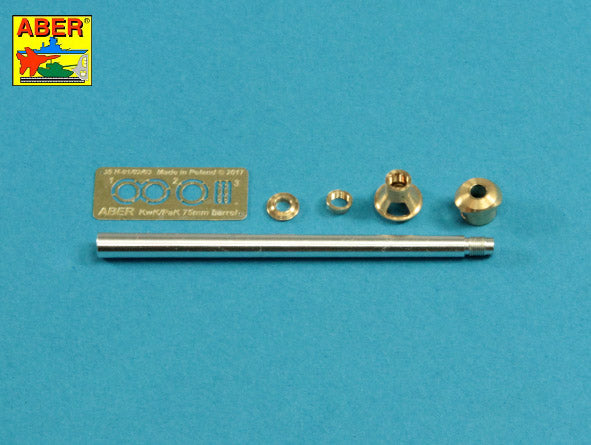 Aber 35L237 1:35 75mm KwK40L/48 Barrel with Middle Model Muzzle Brake for Pz.Kpfw.VI Ausf.H
