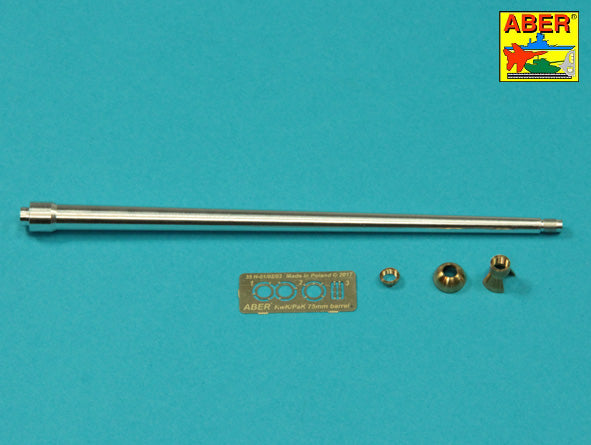 Aber 35L304 1:35 7,5cm Gun Barrel with Single Baffle Muzzle Brake for Pz.Kpfw.VI Tiger I Ausf.H2