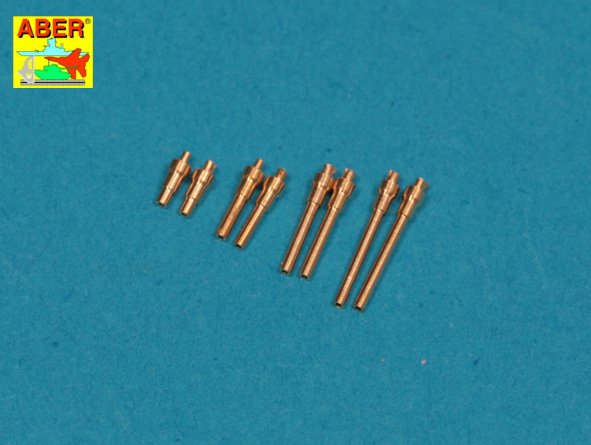 Aber A72005 1:72 Set of 8 Turned cal .50 (12,7mm) U.S. Browning M2 Barrels for Republic P-47D Thunderbolt