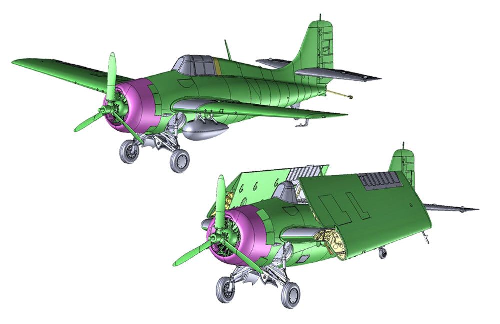 Academy 12355 1:48 Grumman 'F4F-4 Wildcat 'Battle of Midway' New Tooling In 2024