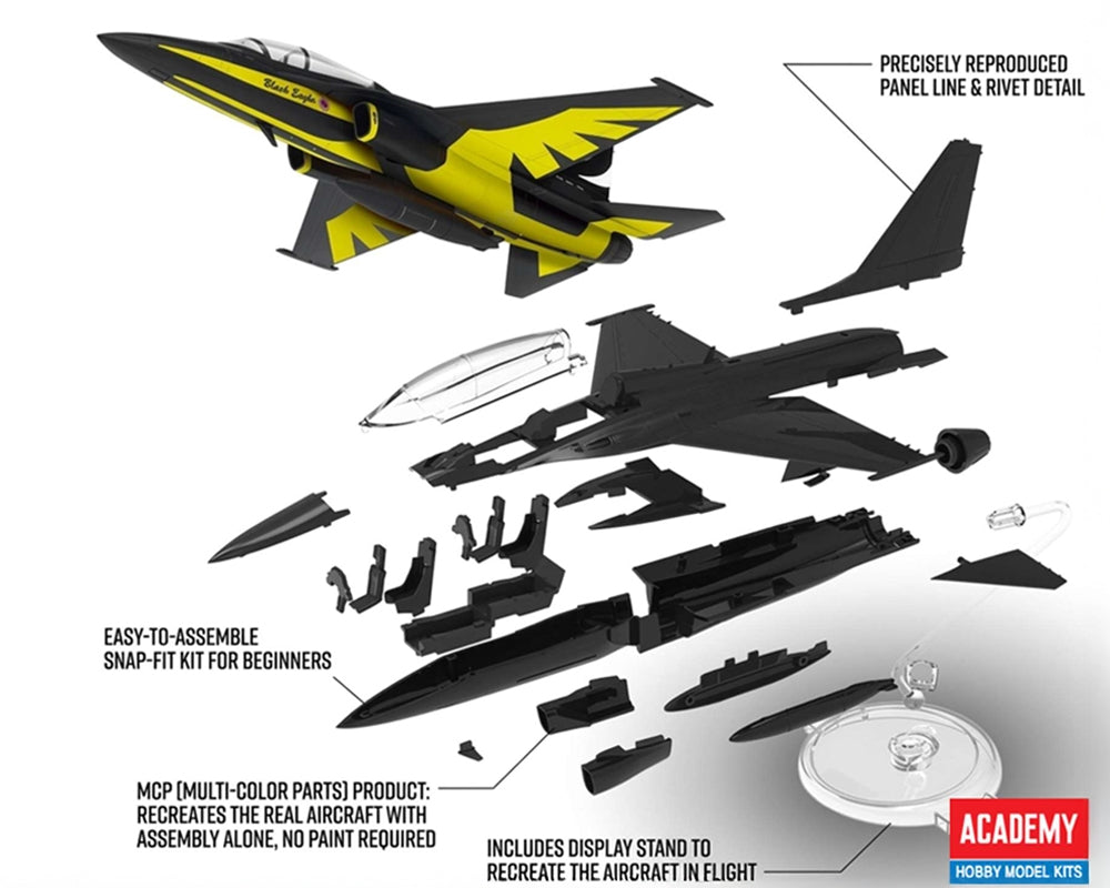 Academy 12555 1:72 ROKAF T-50B Black Eagles MCP Snap Fit