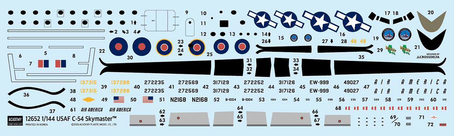 Academy 12652 1:144 Douglas C-54 Skymaster Transport Aircraft