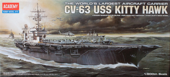 Academy 14210 1:800 USS KittyHawk CV-63